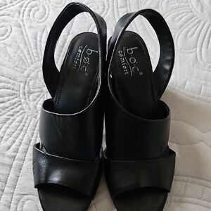 B. O.C. New Black Sandals Minimalist Design
